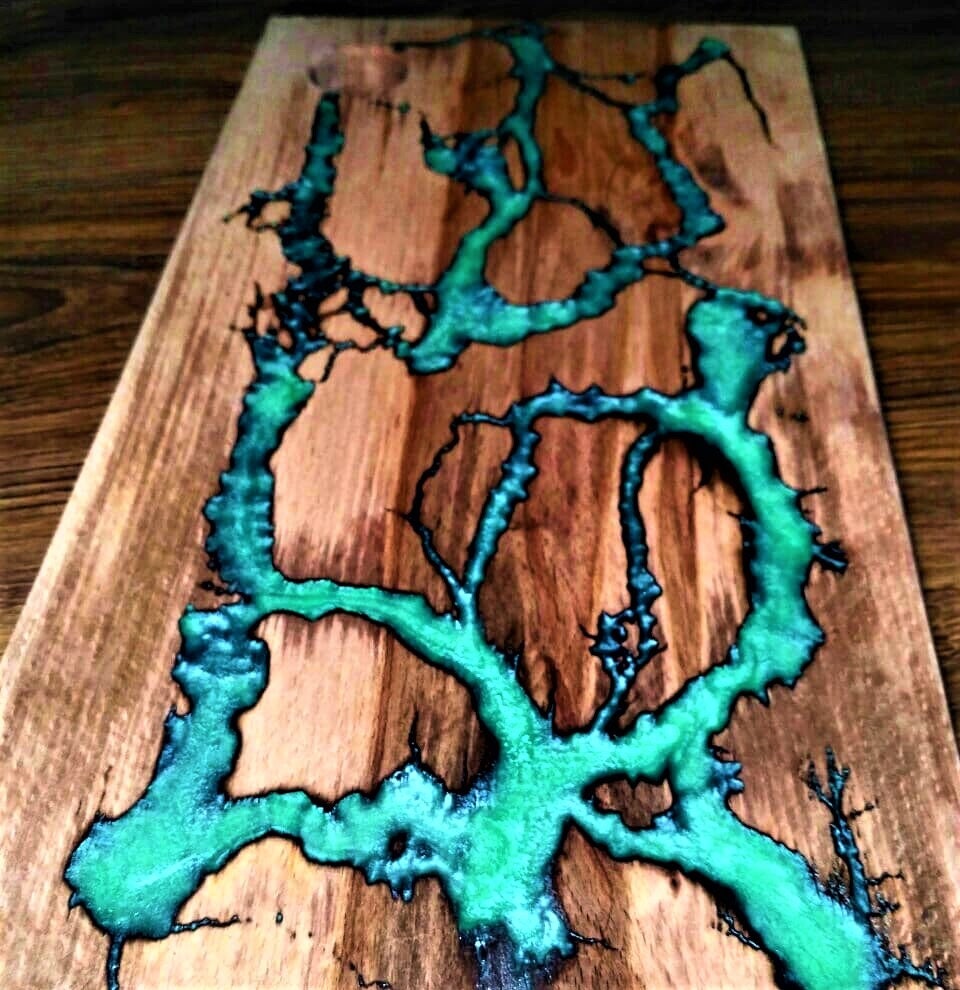 Epoxy Resin Board, Handcrafted River Board, Epoxy Resin, Wooden Serving Board, Gift Board, best gift, resin board, epoxy board,cutting board