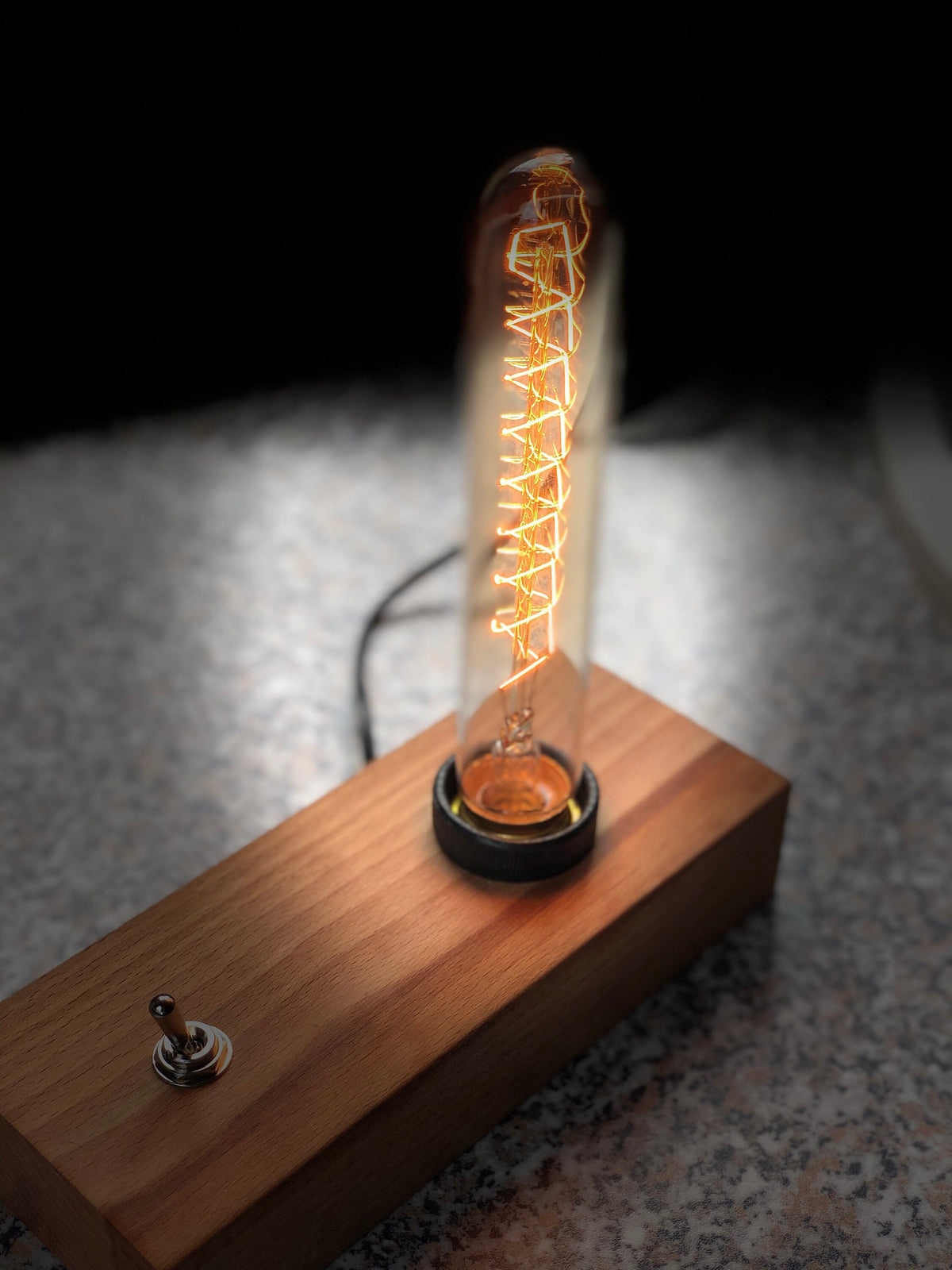 Edison lamp, wood lamp, edison wooden lamp, Desktop Lamp, dimmer lamp, dimmer edison lamp, wooden lamp, edison dimmer lamp, gift lamp, gift