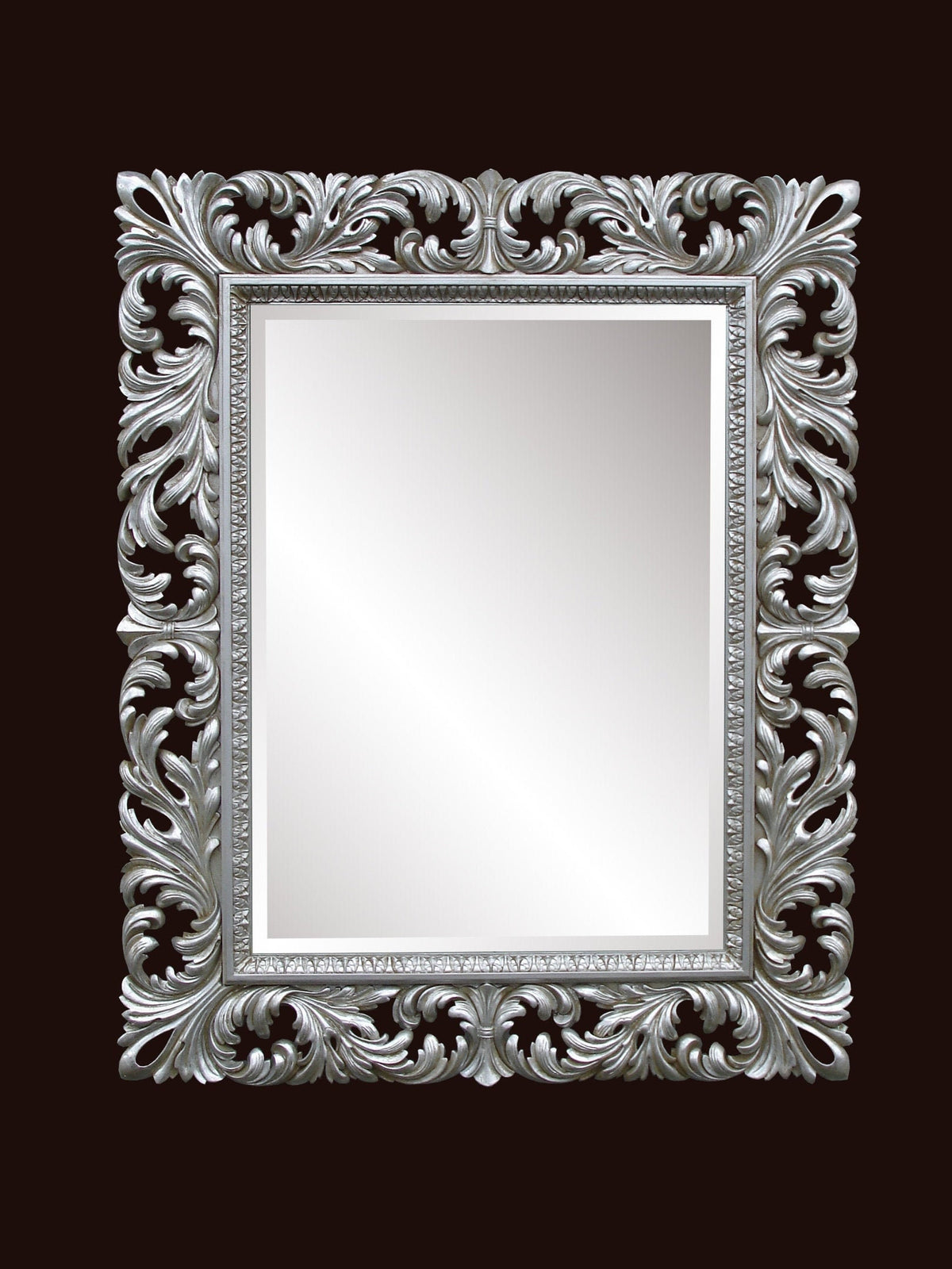 Ornate Antique silver Wall Mirror, Wall mirror large, Wall mirror decor, Glass mirrors, Home mirror, Mirror Wall, Interior Gift, wood frame