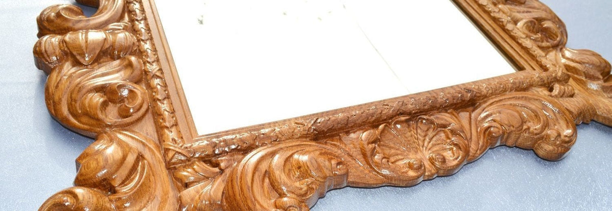 Carved wall mirror, wood Wall Mirror, Wall mirror large, Wall mirror decor, Glass mirrors, Gifts, Mirror Wall Art, Interior Gift, wood frame