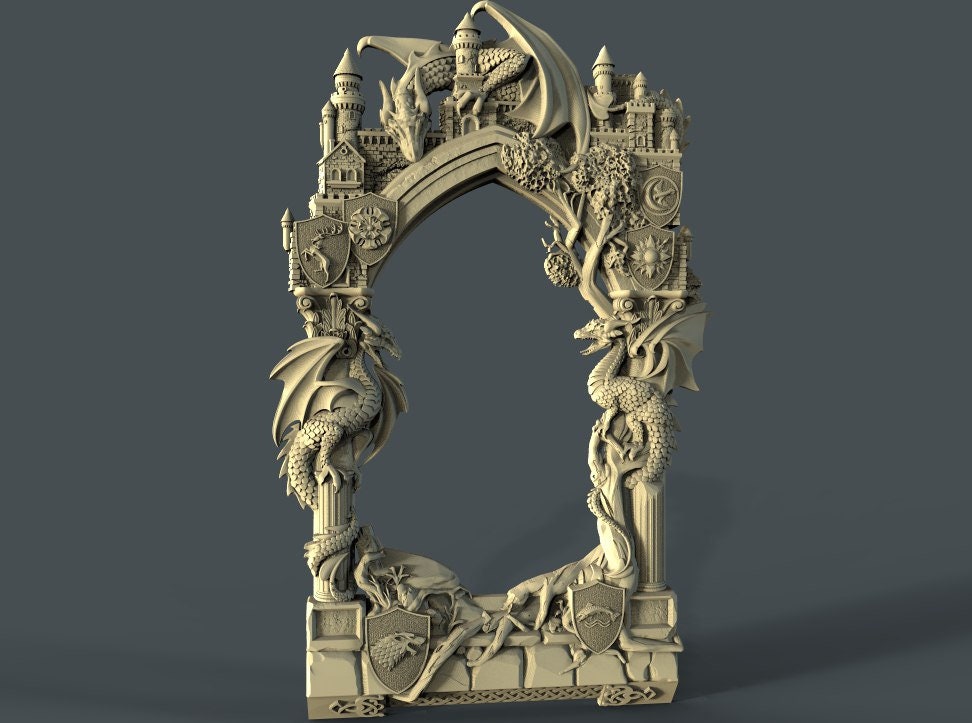 Game of Thrones Inspired Wooden Frame - Unleash the Fantasy in Your Decor