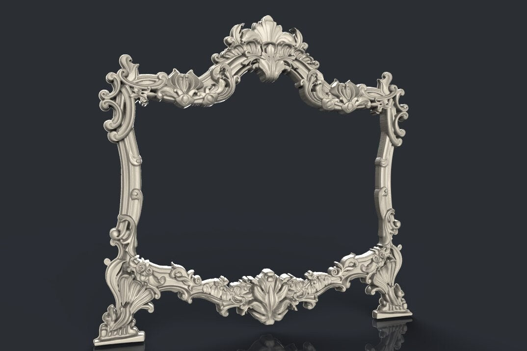 Artisanal Elegance: Unfinished Wooden Frame for Mirrors and Wall Decor - Crafted with Care and Creativity