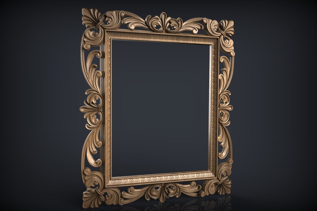 Wooden Frame, frame - Unfinished Wood Shape - wood Wall Mirror, Crafts. Ornament, Carved wall mirror frame, frame for mirror, frame mirrors