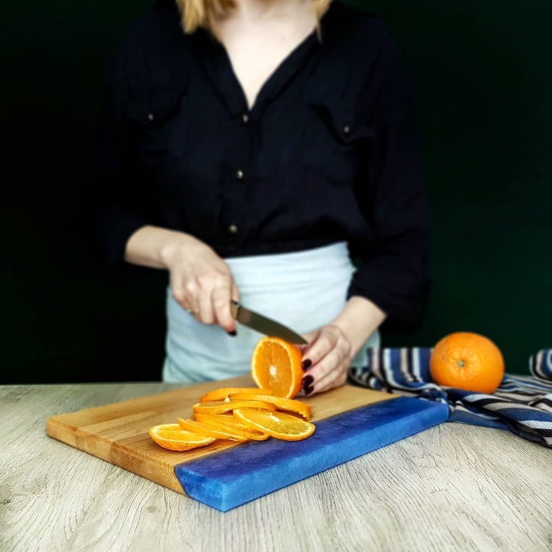 Epoxy Resin Board, Handcrafted River Board, Epoxy Resin Wooden Serving Board, Platter Charcuterie, Gift Board, kitchen board, cutting board