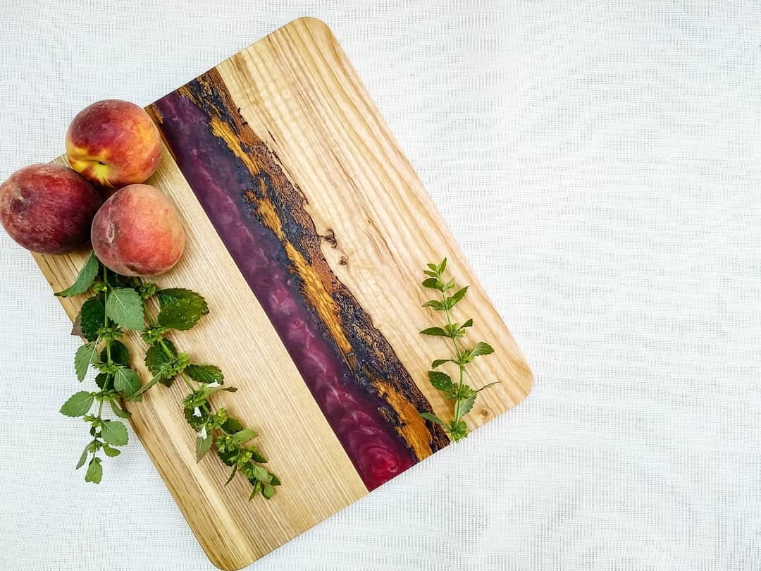 Epoxy Resin Board, Handcrafted River Board, Epoxy Resin Wooden Serving Board, Platter Charcuterie, Gift Board, kitchen board, cutting board