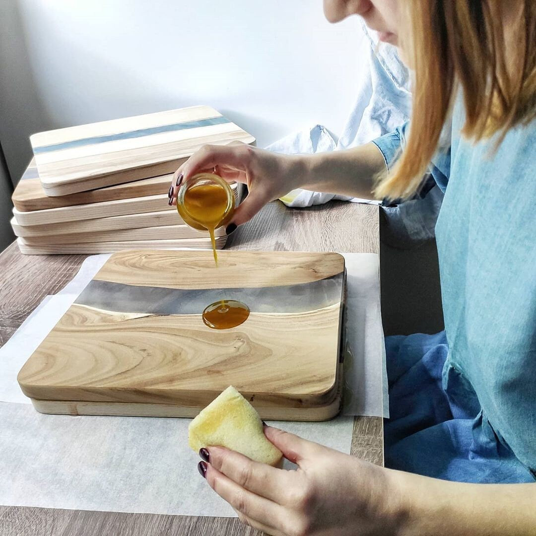 Epoxy Resin Board, Handcrafted River Board, Epoxy Resin Wooden Serving Board, Platter Charcuterie, Gift Board, kitchen board, cutting board