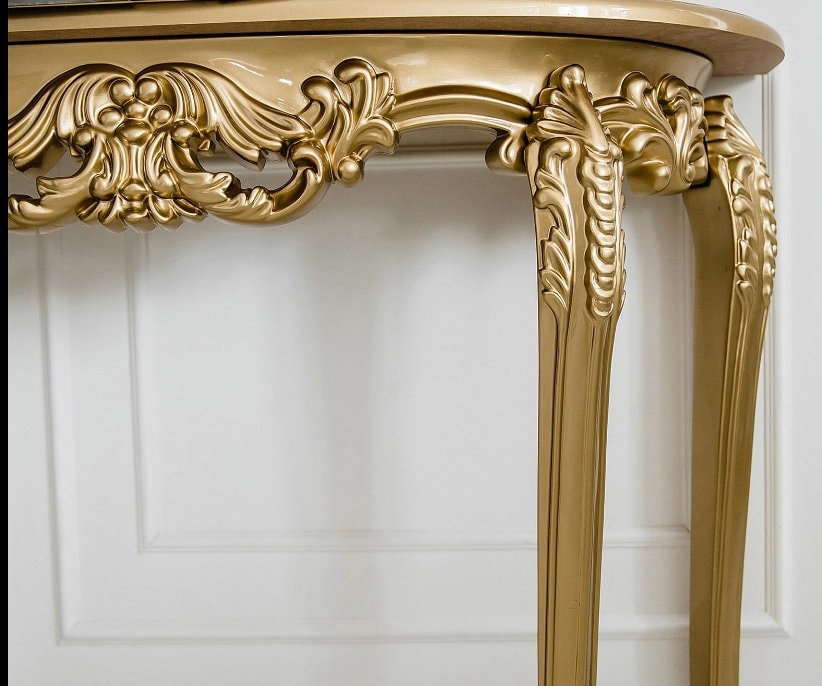 Decorative Console - A Vintage Hanging Piece That Brings Style and Functionality to Any Space, Antique Gold console, Baroque console