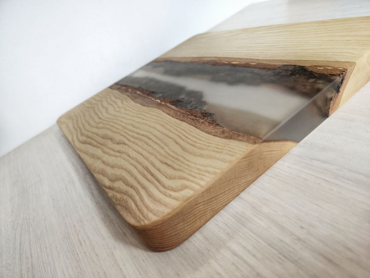 Epoxy Resin Board, Handcrafted River Board, medium cutting board, Gift Board, Antipasto Platter, gift wooden serving board, cheese board