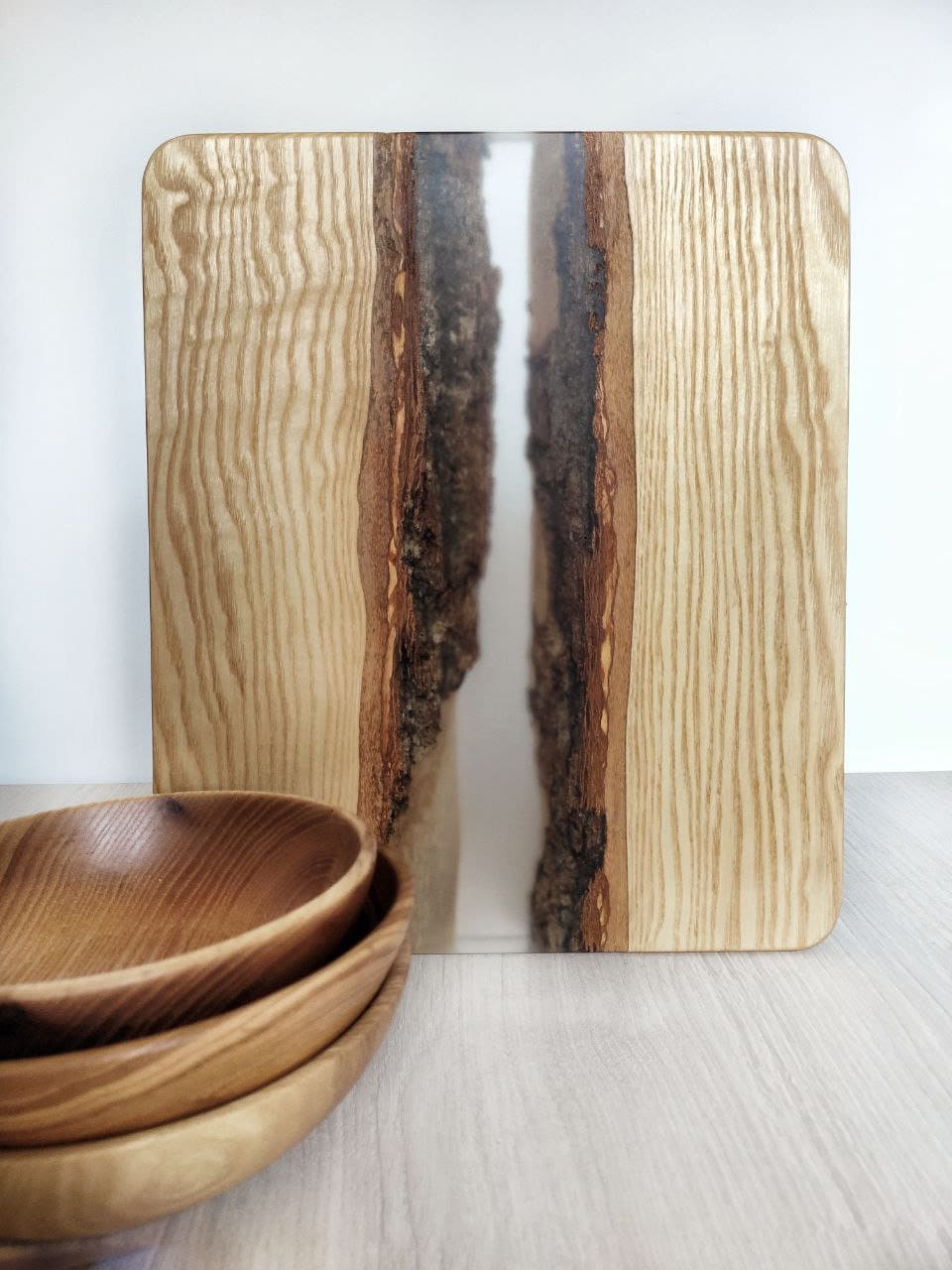 Epoxy Resin Board, Handcrafted River Board, medium cutting board, Gift Board, Antipasto Platter, gift wooden serving board, cheese board