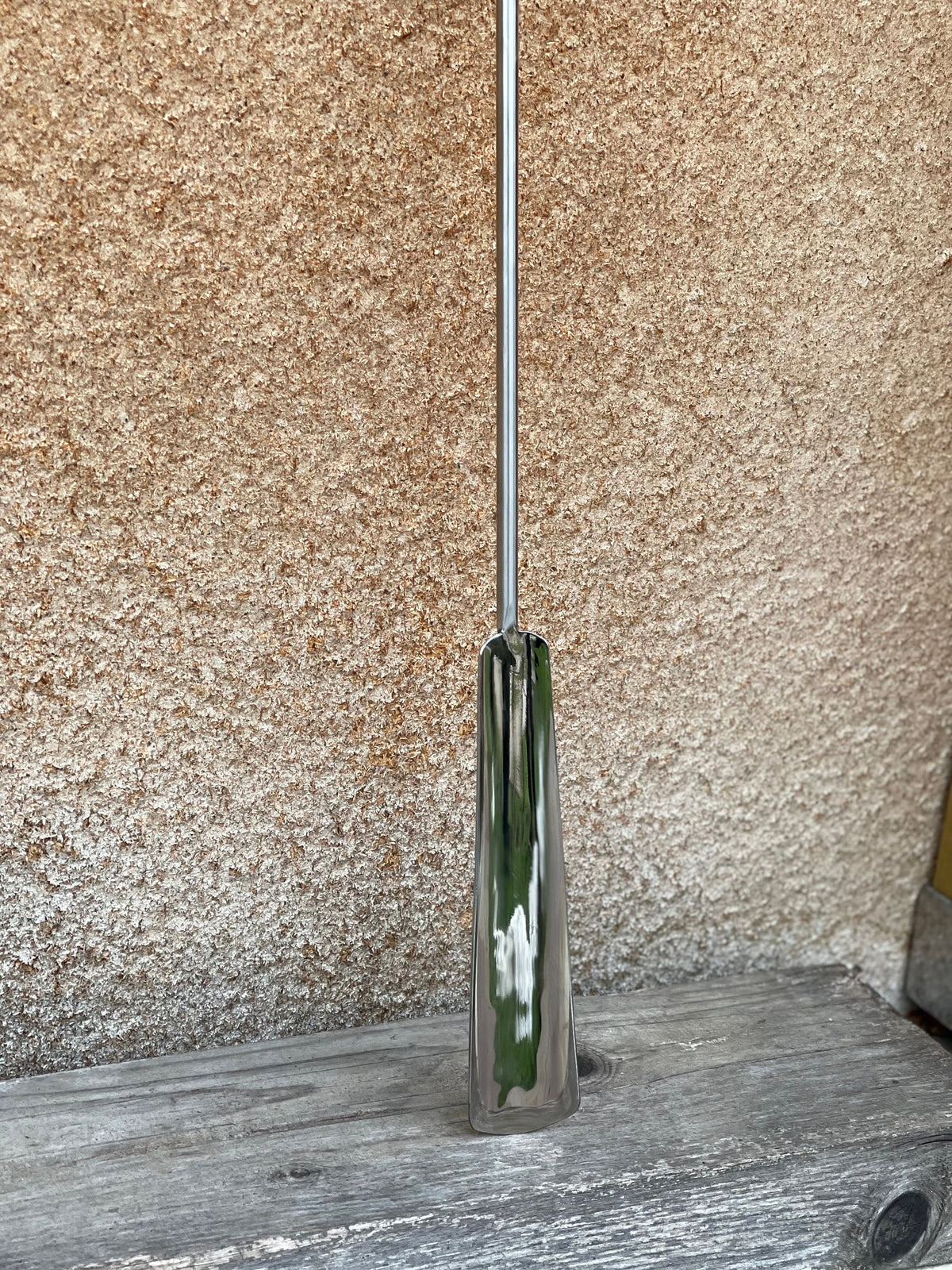 Stainless Steel and Black Walnut Professional Shoehorn - Flexible, Long Handle Shoe Lifter Spoon
