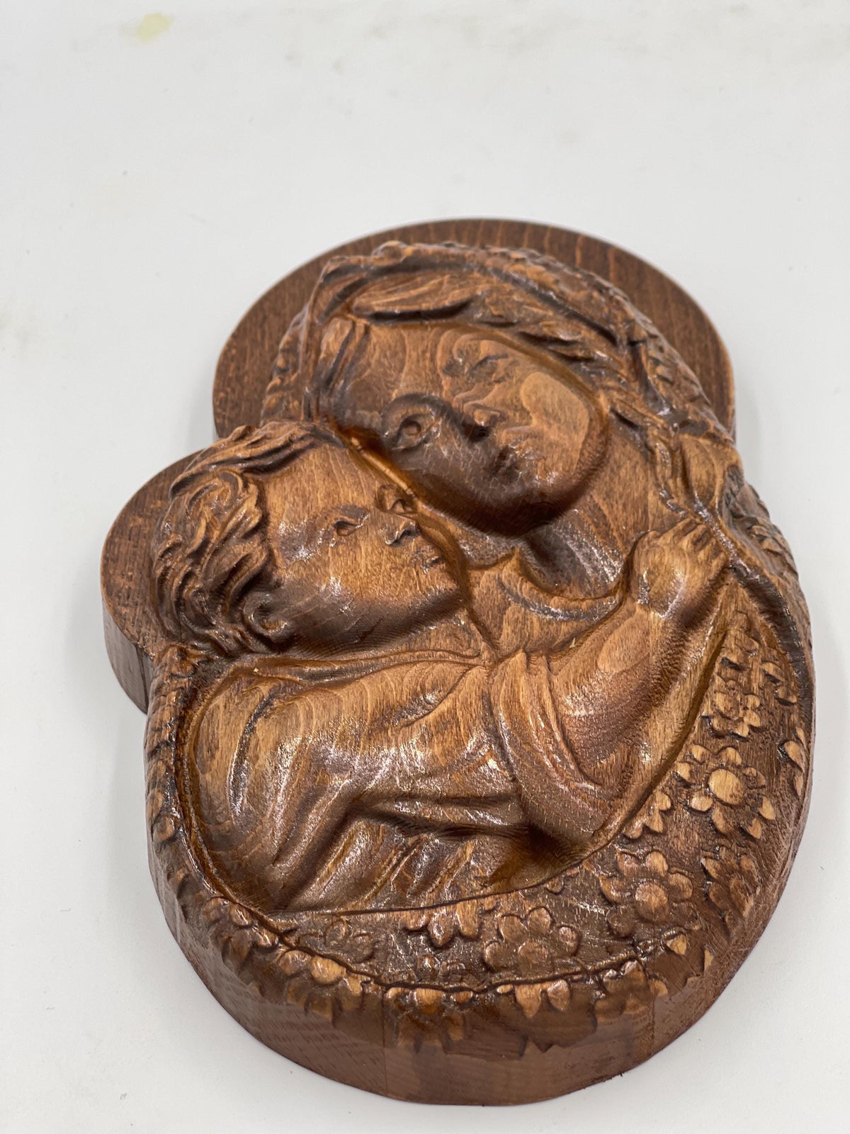 Handcrafted Wooden Theotokos Icon - Personalized Religious Gift, Christian Home Decor, Custom Engraved Orthodox Icon, Perfect for Occasions