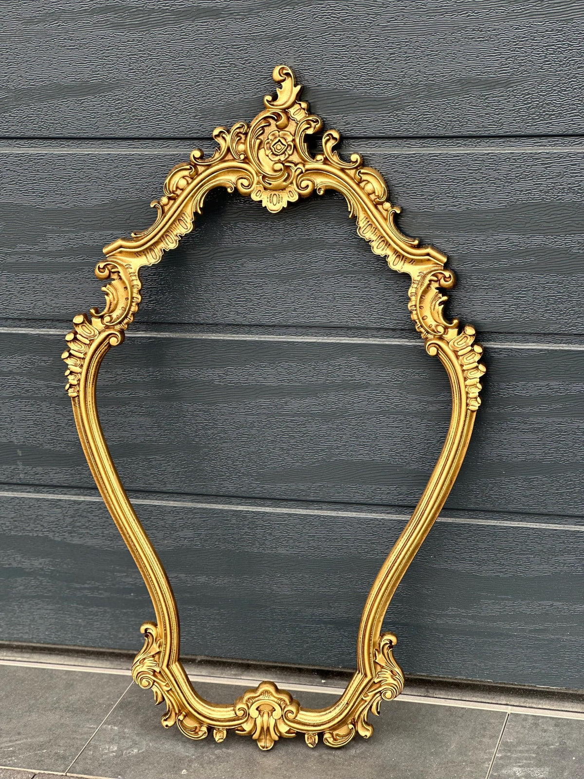 Ornate Antique Gold Wedding Photo Frame- Custom Engraved Frame- Rustic Wedding Gift & Keepsake - Handmade Bridal Shower or Anniversary Decor