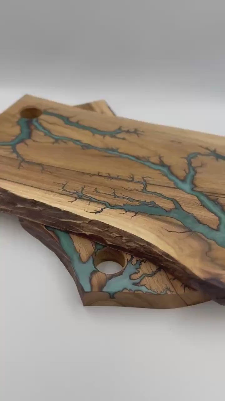 Epoxy Resin Board, Handcrafted River Board, Epoxy Resin, Wooden Serving Board, Gift Board, best gift, resin board, epoxy board,cutting board