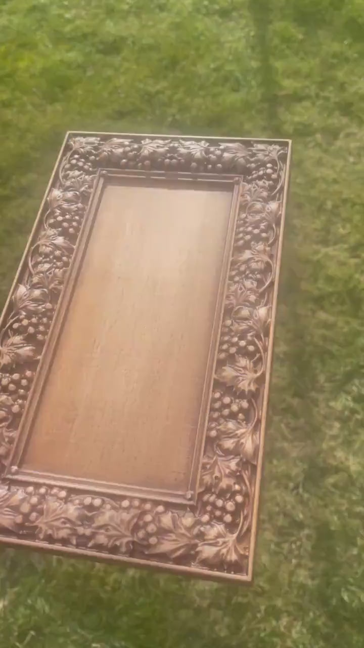 Artisanal Elegance: Unfinished Wooden Frame for Mirrors and Wall Decor - Crafted with Care and Creativity