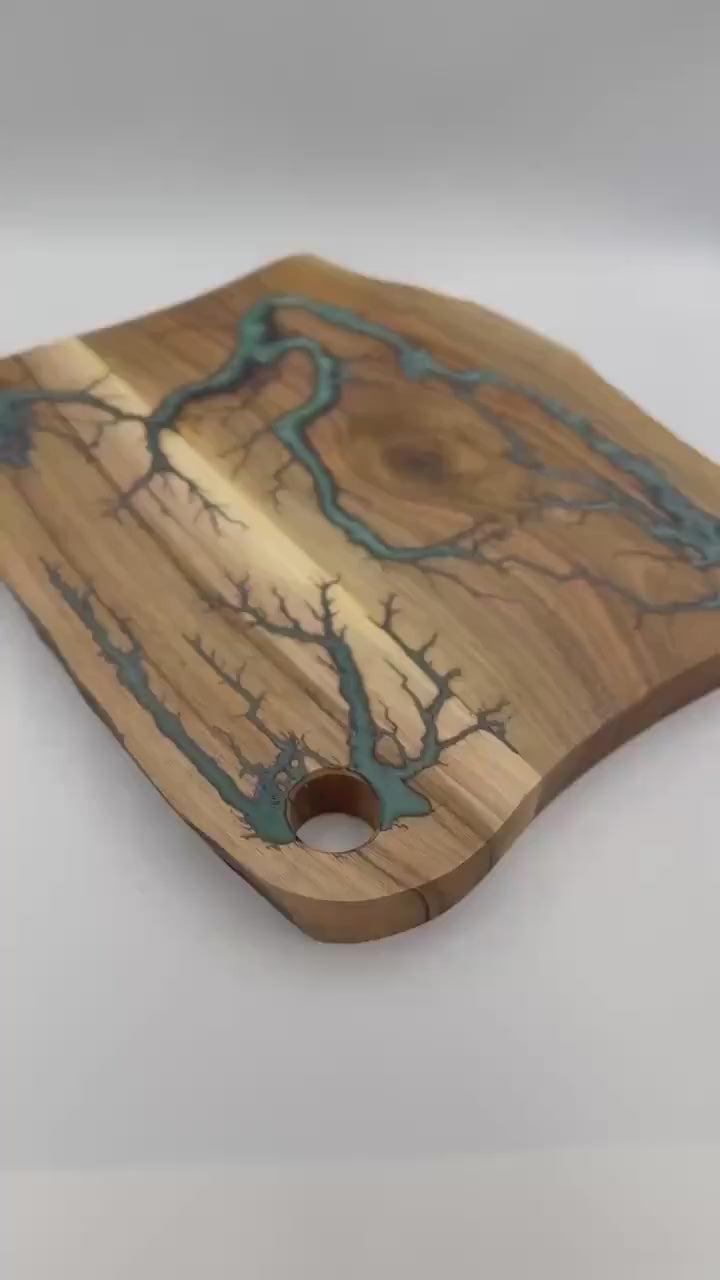 Epoxy Resin Board, Handcrafted River Board, Epoxy Resin, Wooden Serving Board, Gift Board, best gift, resin board, epoxy board,cutting board